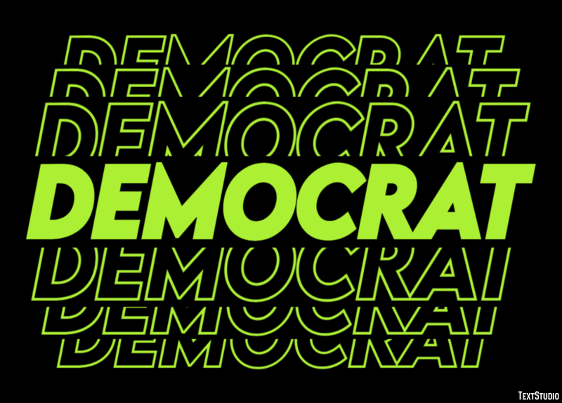 Democrat Effet de Texte