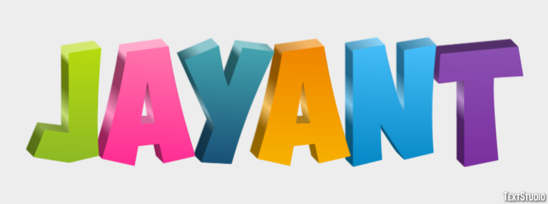 Jayant Text Effect