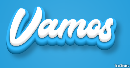 Vamos Efecto de Texto