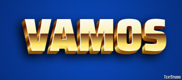 Vamos Efecto de Texto