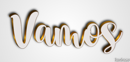 Vamos Efecto de Texto