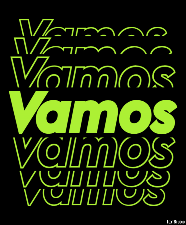 Vamos Efecto de Texto