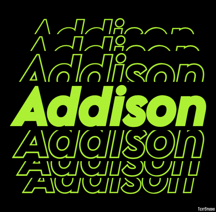 Addison テキスト効果