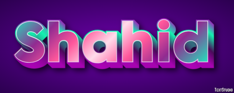 Shahid Text Effect