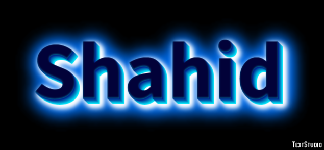 Shahid Text Effect
