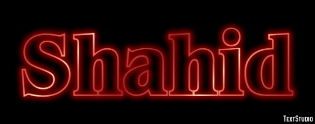 Shahid Text Effect