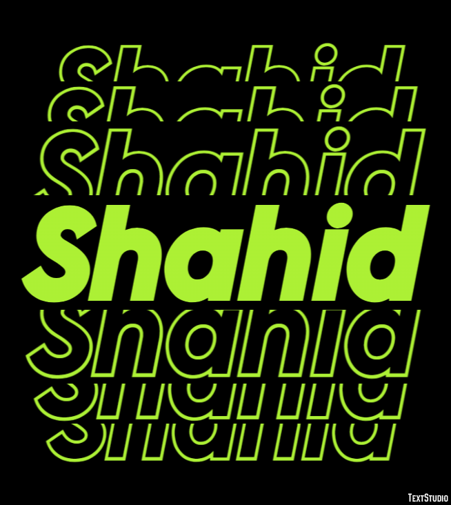 Shahid Text Effect