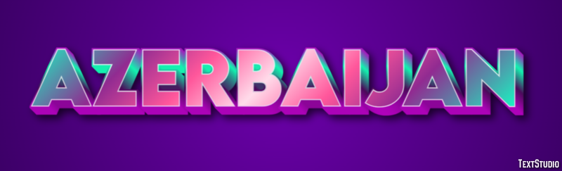 Azerbaijan Text effect