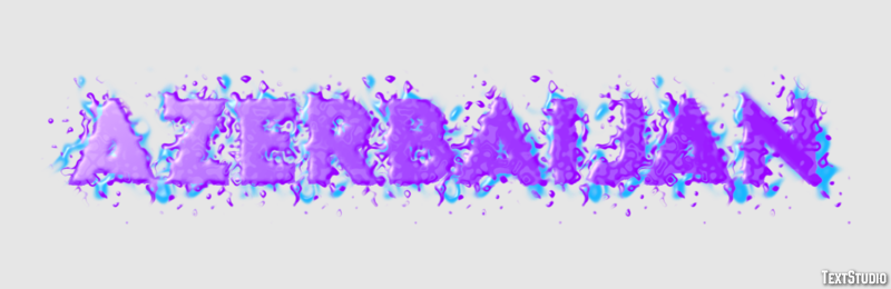 Azerbaijan Text effect