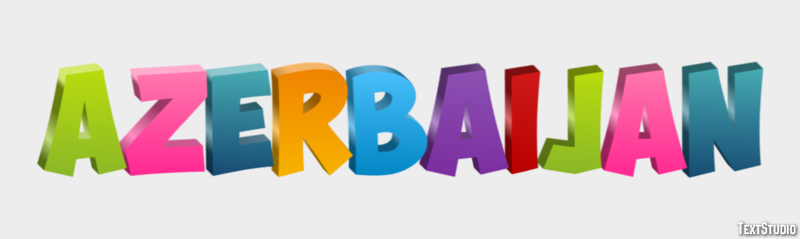 Azerbaijan Text effect