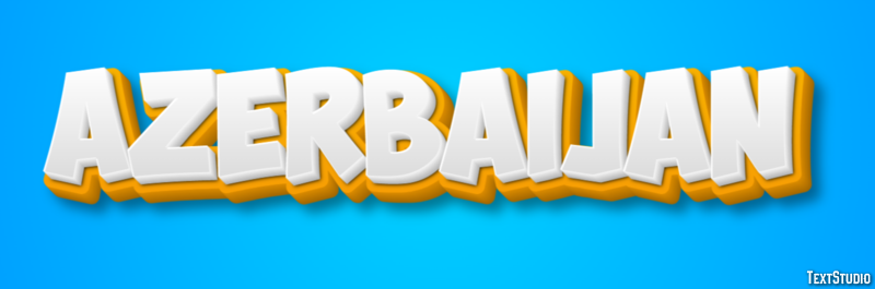 Azerbaijan Text effect