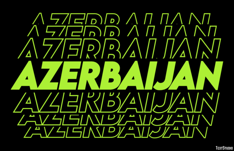 Azerbaijan Text Effect