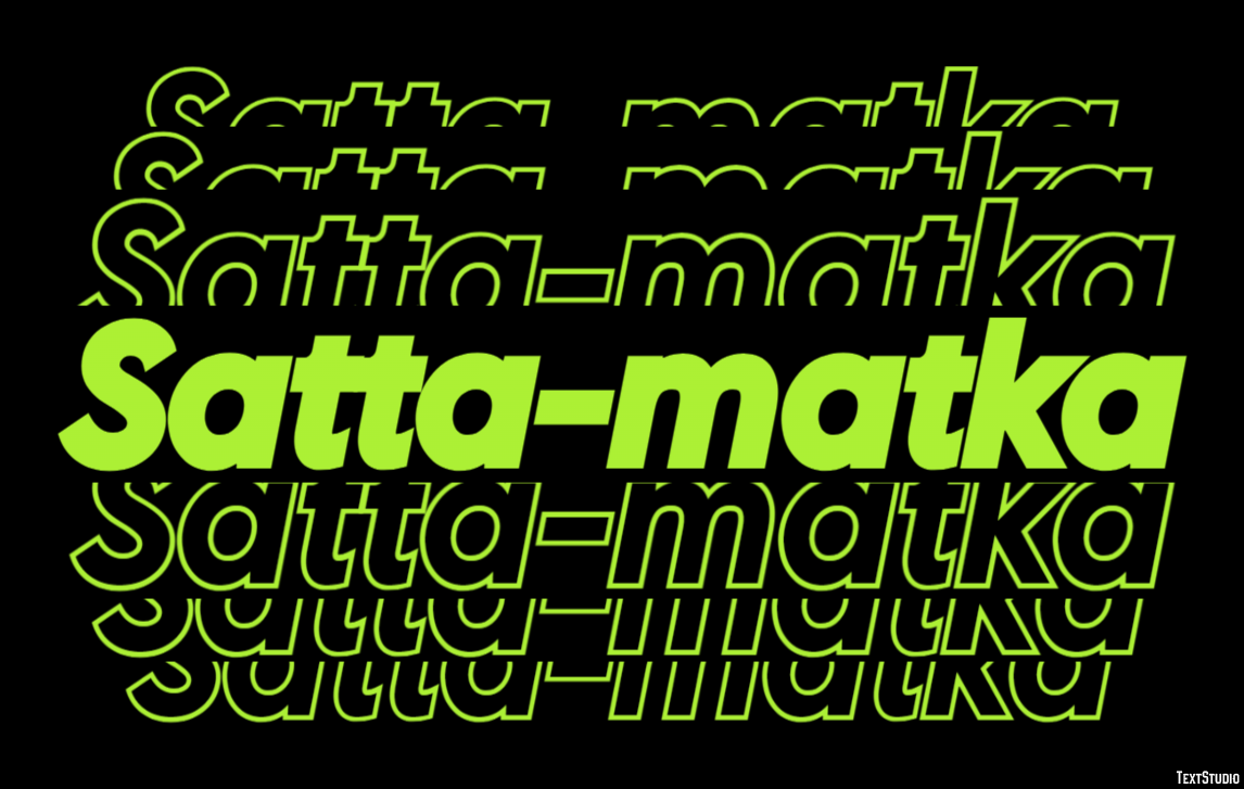 Satta-matka Efeito de texto