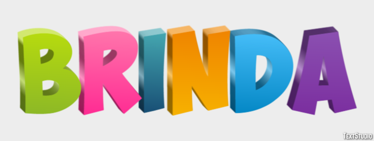 Brinda Text effect