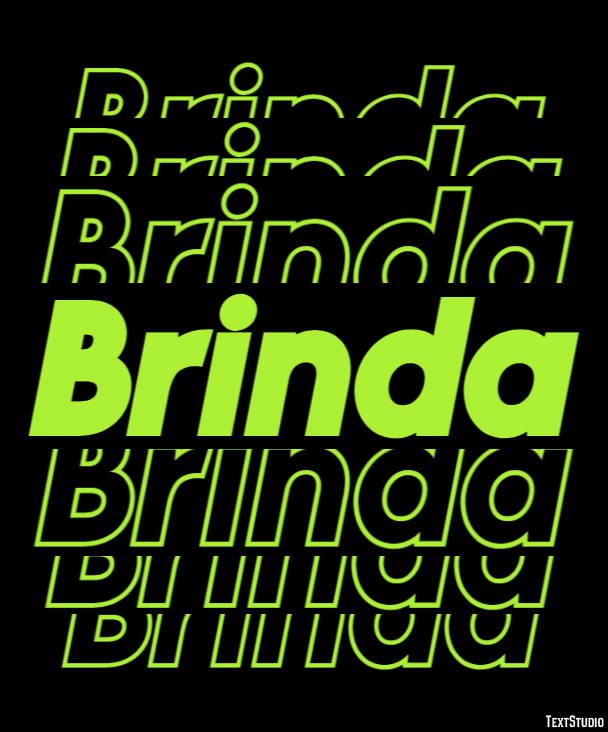 Brinda Text Effect