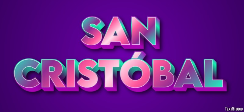 San Cristóbal Efekt tekstowy