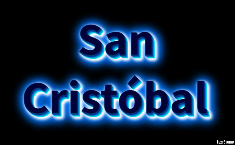 San Cristóbal Efekt tekstowy