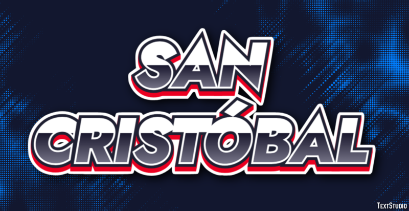 San Cristóbal Efekt tekstowy