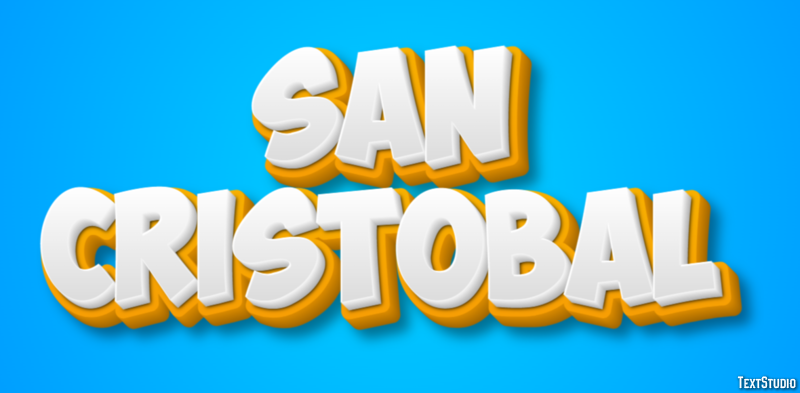 San Cristóbal Efekt tekstowy