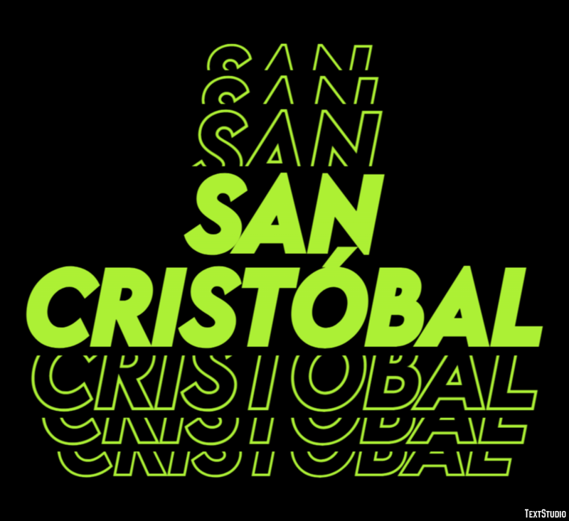 San Cristóbal Efekt tekstowy