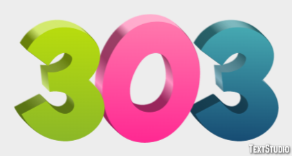 303 Text Effect
