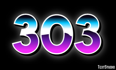 303 Text Effect