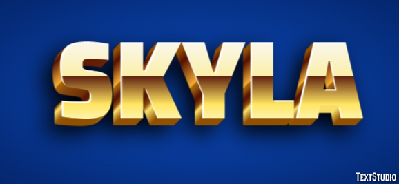Skyla Text Effect