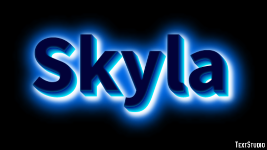 Skyla Text Effect