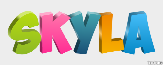 Skyla Text Effect