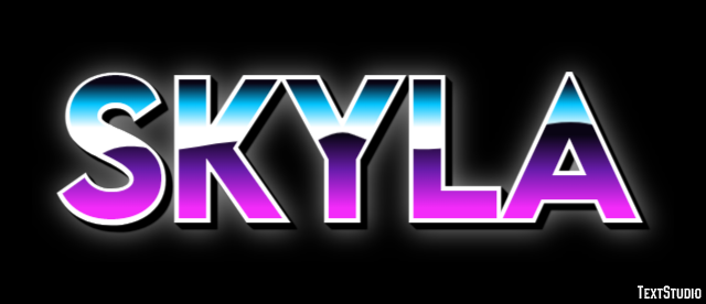 Skyla Text Effect