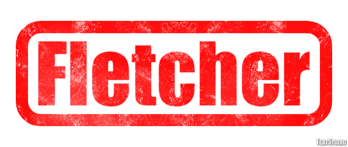 Fletcher Efeito de texto