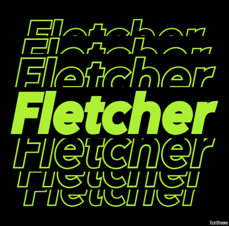Fletcher Efekt tekstowy