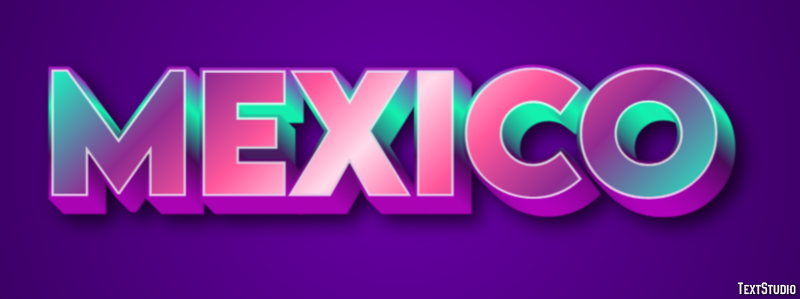Mexico Efecto de texto