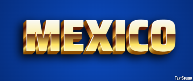 Mexico Efecto de texto