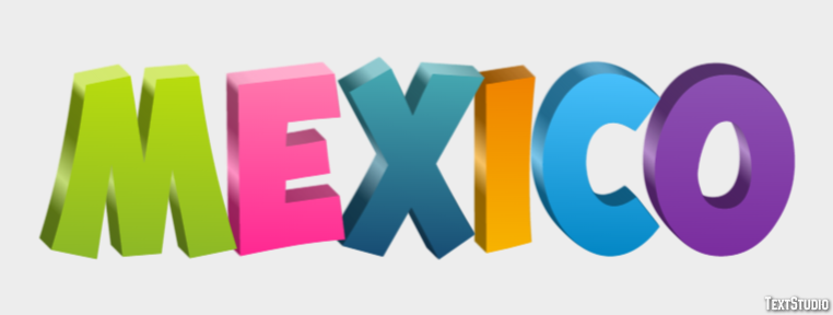 Mexico Efecto de texto