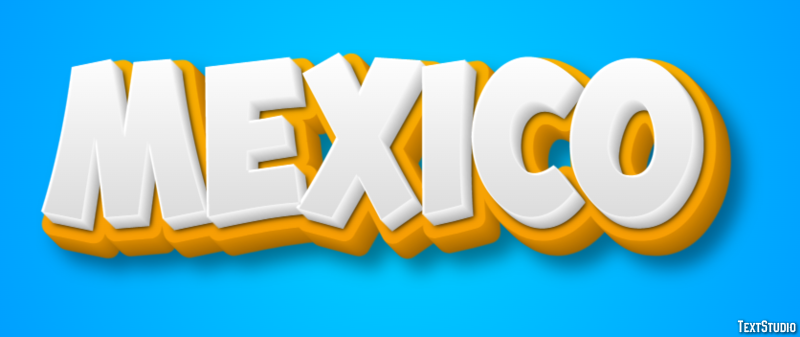 Mexico Efecto de texto