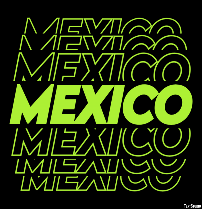 Mexico Text Effect