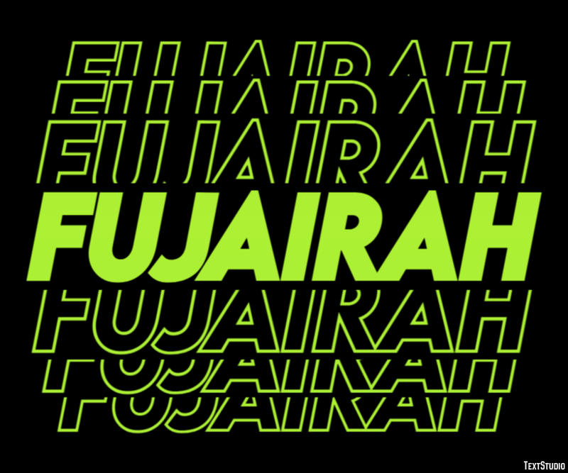 Fujairah Efekt tekstowy