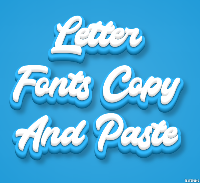Letter Fonts Copy And Paste Efekt tekstowy
