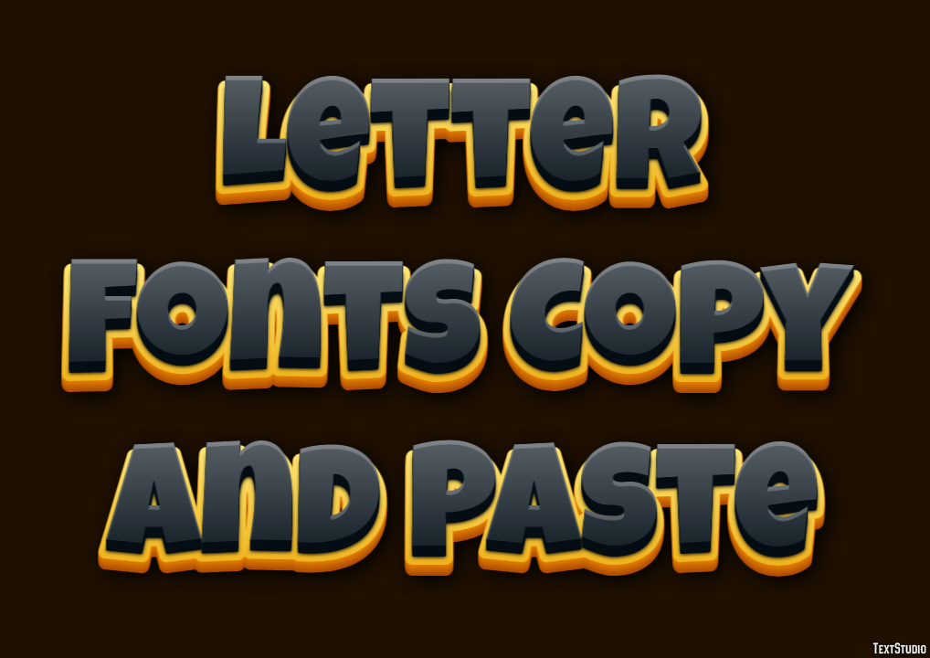 Letter Fonts Copy And Paste Efekt tekstowy