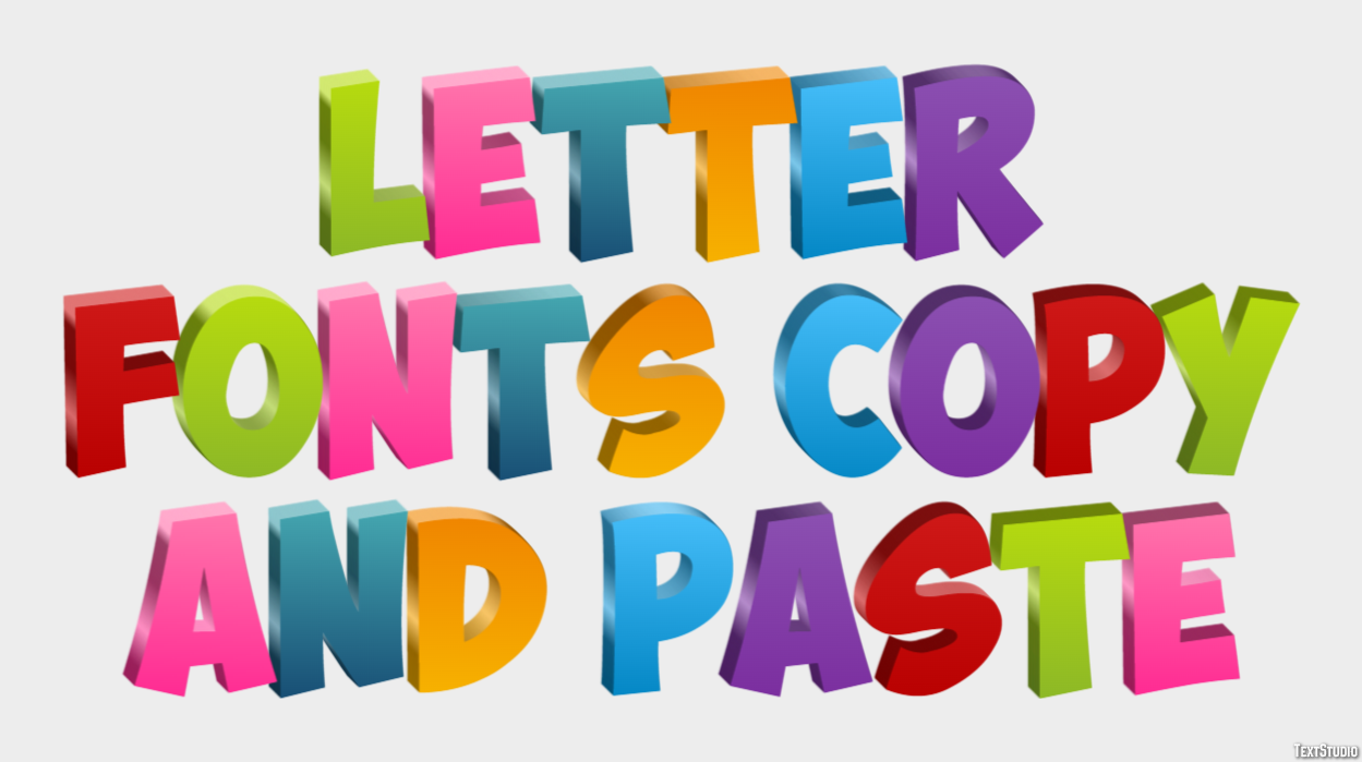 Letter Fonts Copy And Paste Efekt tekstowy