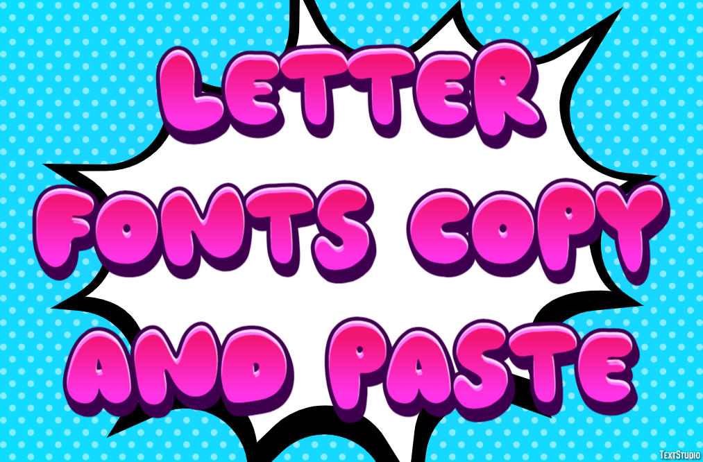 Letter Fonts Copy And Paste Efekt tekstowy