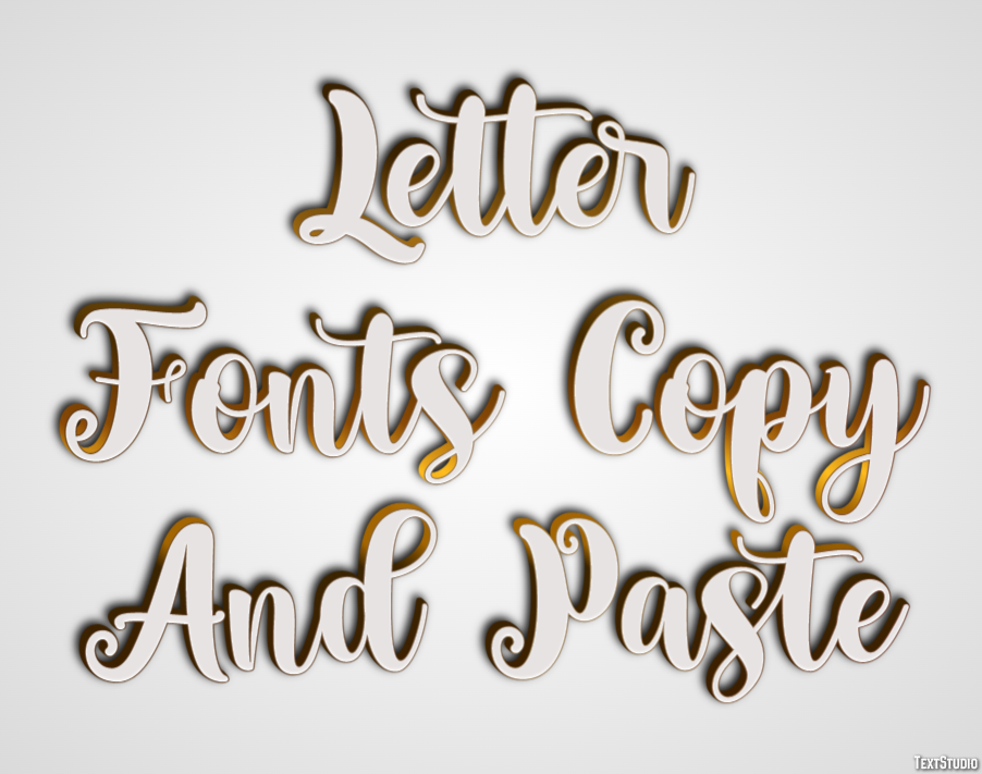 Letter Fonts Copy And Paste Efekt tekstowy