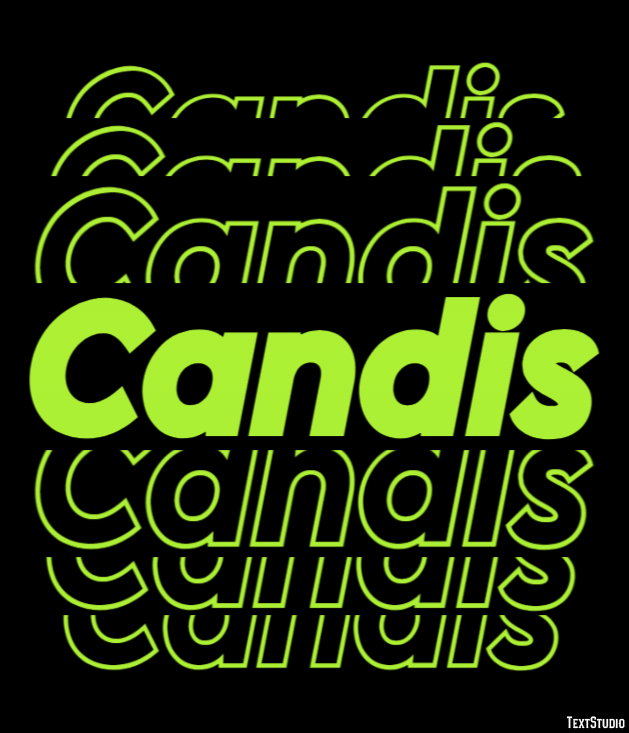 Candis Text effect