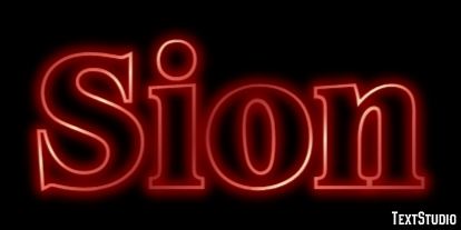 Sion Efekt tekstowy
