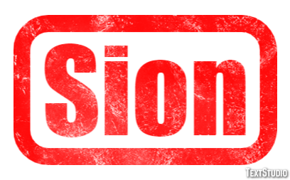Sion Efekt tekstowy