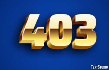 403 Text Effect