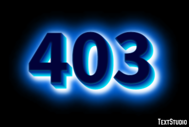 403 Text Effect