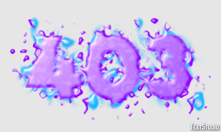 403 Text Effect