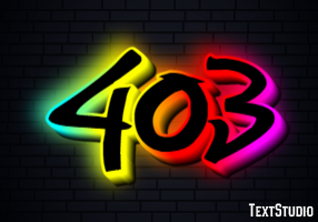 403 Text Effect